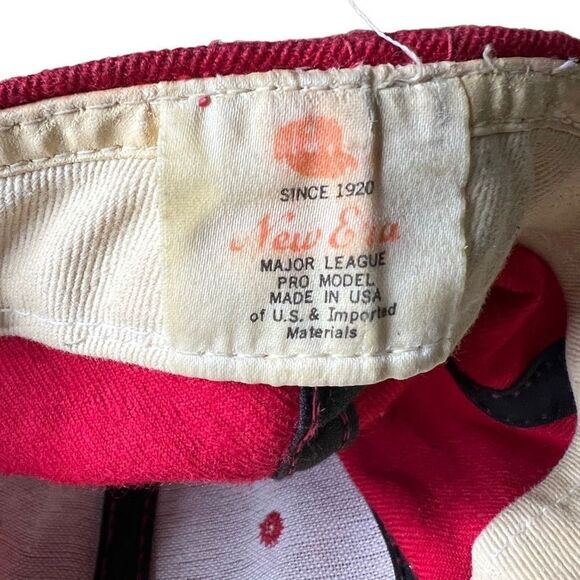VTG New Era USA Cincinnati Reds Baseball Cap 6 7/8 - Picture 4 of 5
